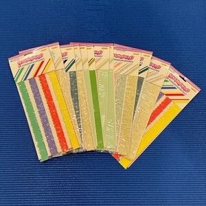 Scrapbooking Borders Set of 12- Multicolor